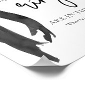 Moderne elegante Black Bow schätzt, wie viele Ring Poster (Ecke)