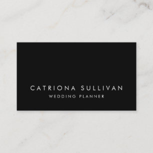 Moderne elegante Black Business Card Visitenkarte