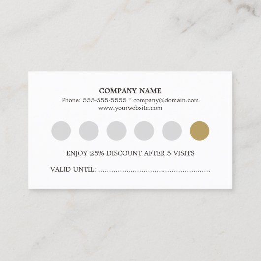 Moderne elegante Black Lace Gold Loyalität Karte (Rückseite)