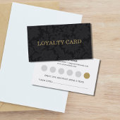 Moderne elegante Black Lace Gold Loyalität Karte