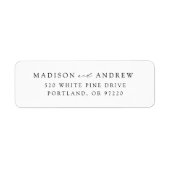 Moderne elegante Black Script-Hochzeitsskripte-Rüc (Vorne)