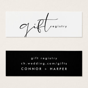 Moderne elegante Black & White Wedding Geschenkkan