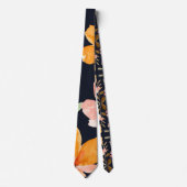 Moderne Elegante Blaue Blume Krawatte (Vorderseite)