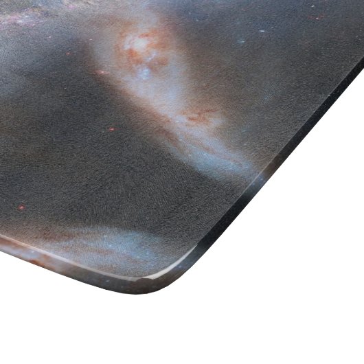 Moderne Elegante Blaue Landschaft Schneidebrett (Ecke)