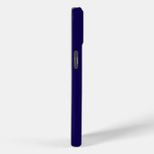 Moderne elegante blaue Monogramm-Initialen Case-Mate iPhone Hülle (Rückseite / Rechts)