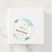 Moderne elegante Blaue Taufe Geschenkanhänger (Beispiel)