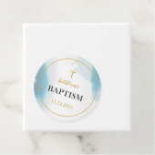 Moderne elegante Blaue Taufe Geschenkanhänger (Beispiel)