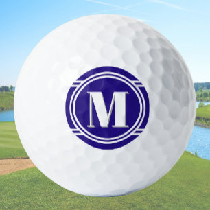 Moderne elegante blaue und weiße benutzerdefiniert golfball