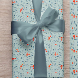 Moderne, elegante, blaue Weihnachtsverpackung Satinband