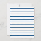 Moderne Elegante Blauer Individuelle Name und Busi Mitteilungskarte (Rückseite)