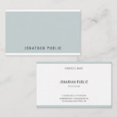 Moderne, elegante blaugrüne Vorlage Visitenkarte (Vorne/Hinten)