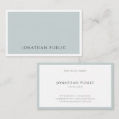 Moderne, elegante blaugrüne Vorlage Visitenkarte (Vorne/Hinten)