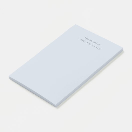 Moderne elegante Blue Custom Post-it Notes Klebezettel (angewinkelt)