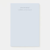 Moderne elegante Blue Custom Post-it Notes Post-it Klebezettel (Vorderseite)