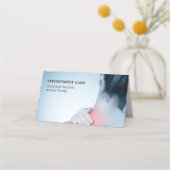 Moderne Elegante Blue Massage Therapist ernannt Terminkarte (Vorderseite)
