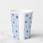 Moderne Elegante Blueberry Wasserfarben Babydusche Pappbecher (Rechts)