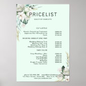 Moderne, elegante Blume, Preisliste Poster (Vorne)