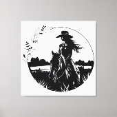 Moderne Elegante Blume Reiten Leinwanddruck (Vorderseite)