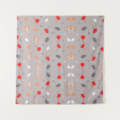 Moderne elegante Blume Wandteppich (Vorderseite)