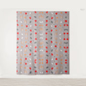 Moderne elegante Blume Wandteppich (Vorderseite)