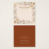 Moderne elegante Blumen-Schmuckkarte (Vorne & Hinten)