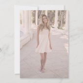 Moderne, elegante Blumenfeier 16 . Geburtstag Gebu Einladung (Rückseite)