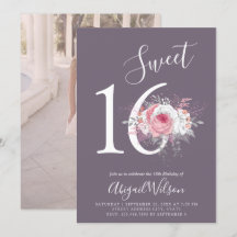 Moderne, elegante Blumenfeier 16 . Geburtstag Gebu