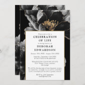 Moderne elegante Blumenfeier Einladung (Vorne/Hinten)