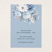 Moderne elegante, blumengeschmückte Ohrring-Grafik (Rückseite)