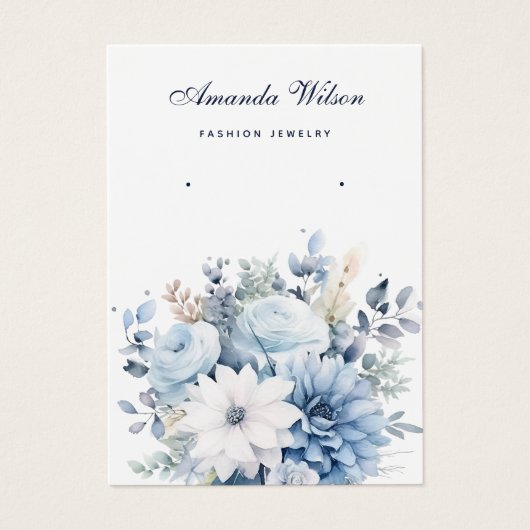 Moderne elegante, blumengeschmückte Ohrring-Grafik (Vorderseite)