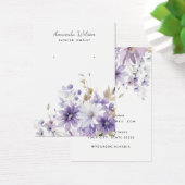 Moderne elegante, blumengeschmückte Ohrwurfkarte (Schreibtisch)