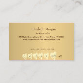 Moderne elegante Blumengürtel, Rahmen Treuekarte (Rückseite)