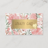 Moderne elegante Blumengürtel, Rahmen Treuekarte (Vorderseite)