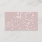 Moderne, elegante Blush Pink Blues Blues Hochzeits Begleitkarte (Rückseite)