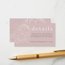 Moderne, elegante Blush Pink Blues Blues Hochzeits