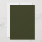 Moderne elegante Boho Sage Green Lässig Wedding Einladung (Rückseite)