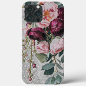 Moderne, elegante Bordeaux-Rosa Case-Mate iPhone Hülle (Rückseite)