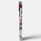 Moderne, elegante Bordeaux-Rosa Case-Mate iPhone Hülle (Rückseite / Links)