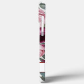 Moderne, elegante Bordeaux-Rosa Case-Mate iPhone Hülle (Rückseite / Links)
