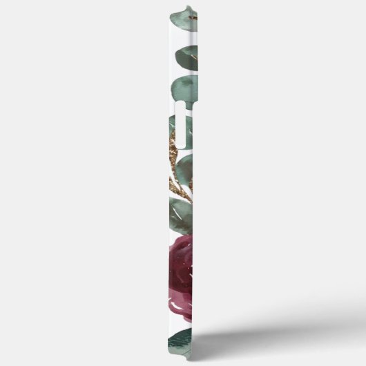 Moderne, elegante Bordeaux-Rosa Case-Mate iPhone Hülle (Rückseite / Rechts)