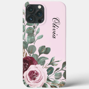 Moderne, elegante Bordeaux-Rosa Case-Mate iPhone Hülle