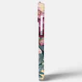 Moderne, elegante Bordeaux-Rosa Case-Mate iPhone Hülle (Rückseite / Links)