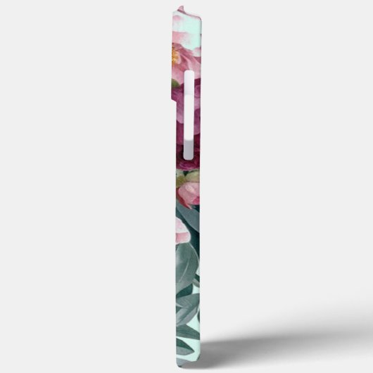 Moderne, elegante Bordeaux-Rosa Case-Mate iPhone Hülle (Rückseite / Links)