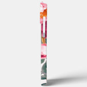 Moderne, elegante Bordeaux-Rosa Case-Mate iPhone Hülle (Rückseite / Links)