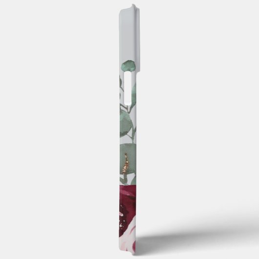 Moderne, elegante Bordeaux-Rosa Case-Mate iPhone Hülle (Rückseite / Rechts)