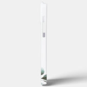 Moderne, elegante Bordeaux-Rose-Blume Case-Mate iPhone Hülle (Rückseite / Links)