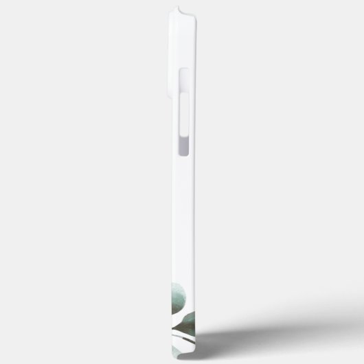 Moderne, elegante Bordeaux-Rose-Blume Case-Mate iPhone Hülle (Rückseite / Links)