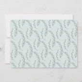 Moderne, elegante botanische Geburtsankündigung Ankündigung (Rückseite)