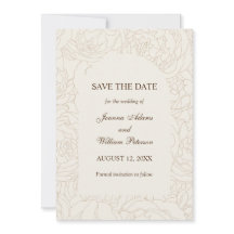 Moderne, elegante Braun-Beige Blumenhochzeit