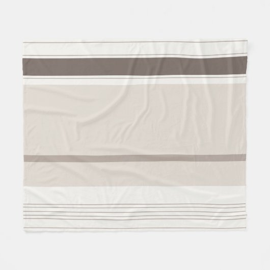 Moderne elegante braune Farbharmonie Fleecedecke (Vorderseite (Horizontal))